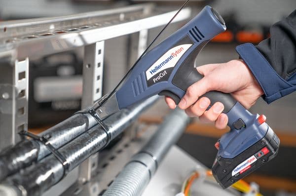 Cable tie tool for 4.6-13.5mm, electrical, 1.149kg, blue, without battery pack 6