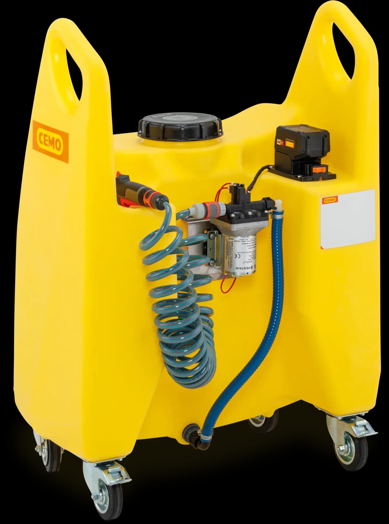 Carrello di trasferimento Aqua con pompa da 12 V e batteria CAS 1