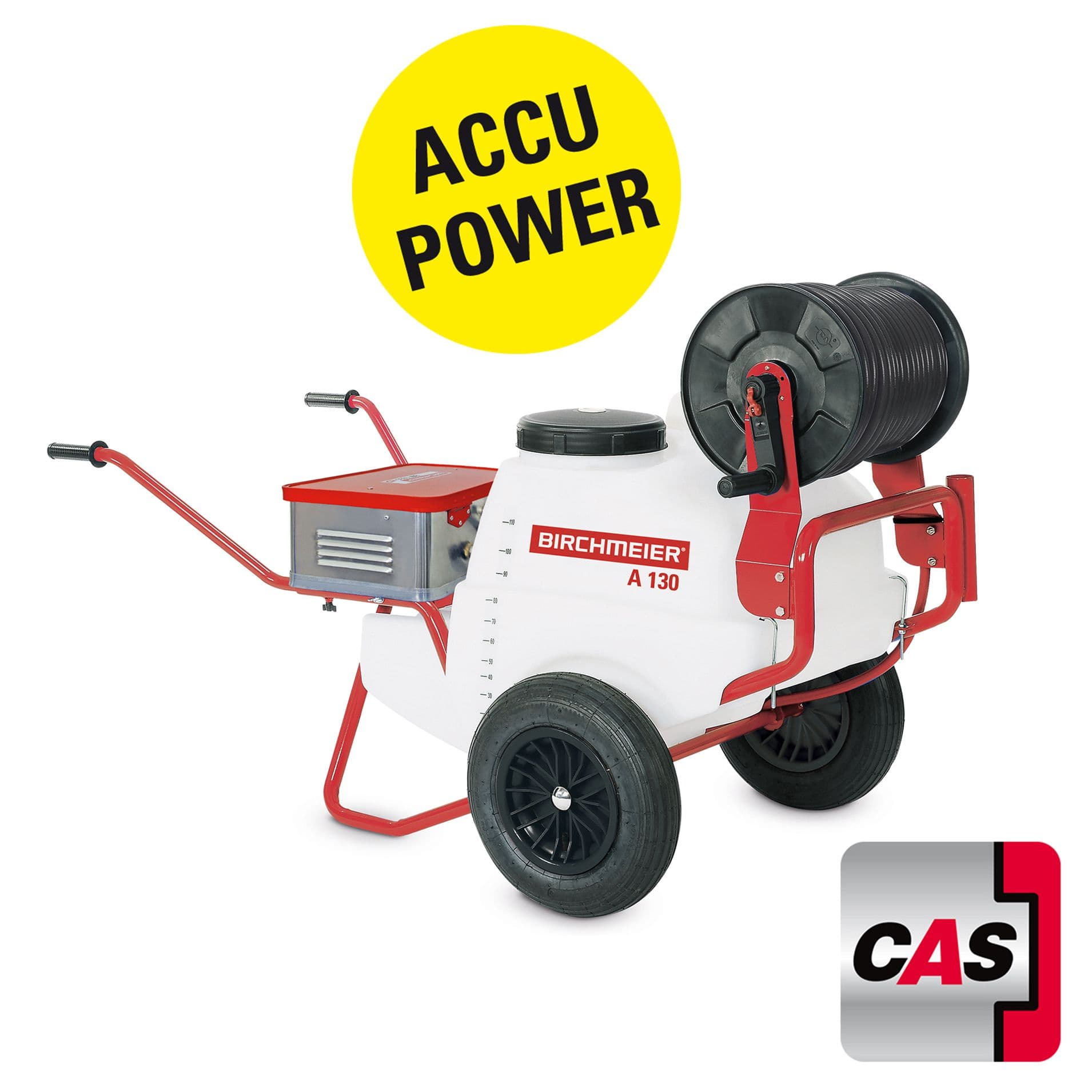A 130 AC2, Battery wheelbarrow sprayer (CAS without battery pack, without charger)
