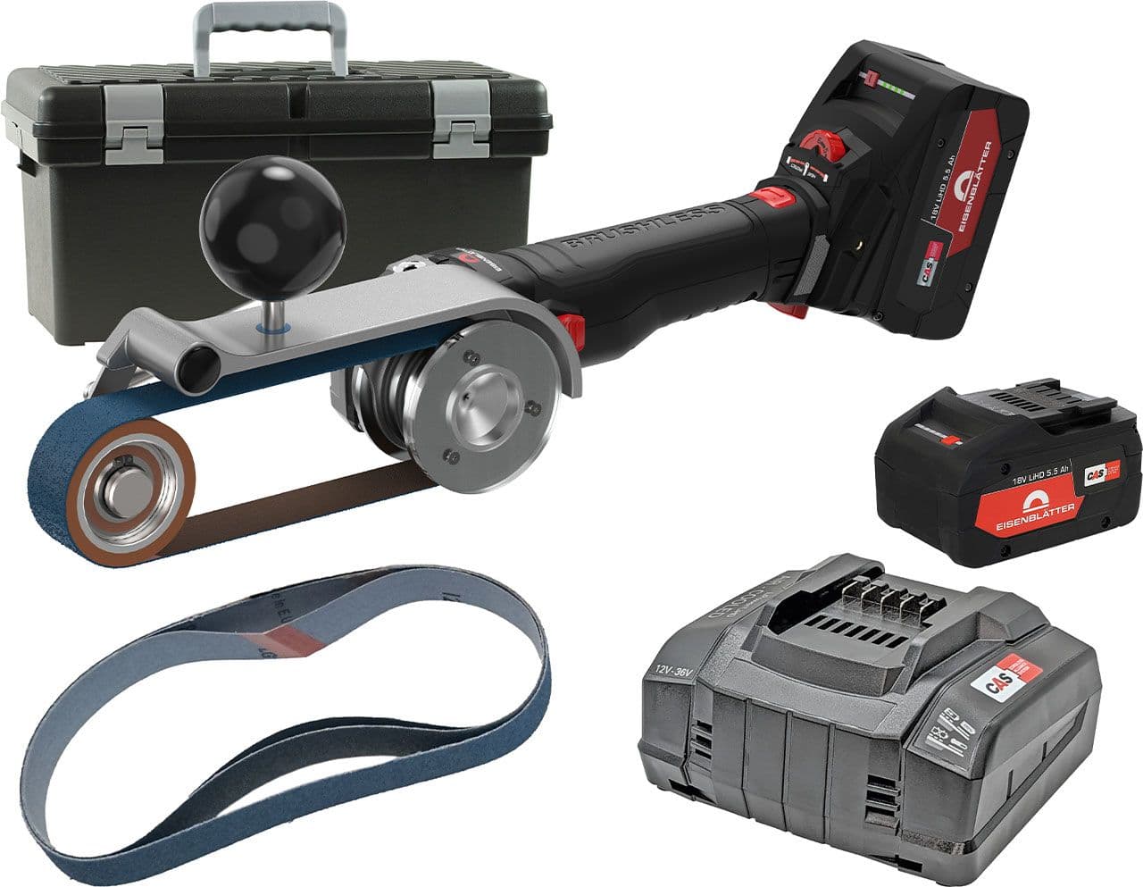 Kit de base ROHR MAX AKKU BRUSHLESS en mallette, comprenant une station de charge et 2 batteries. 1