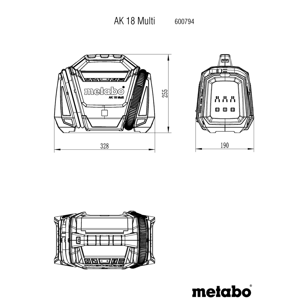 AK 18 Multi (600794850) Compresor de batería 10