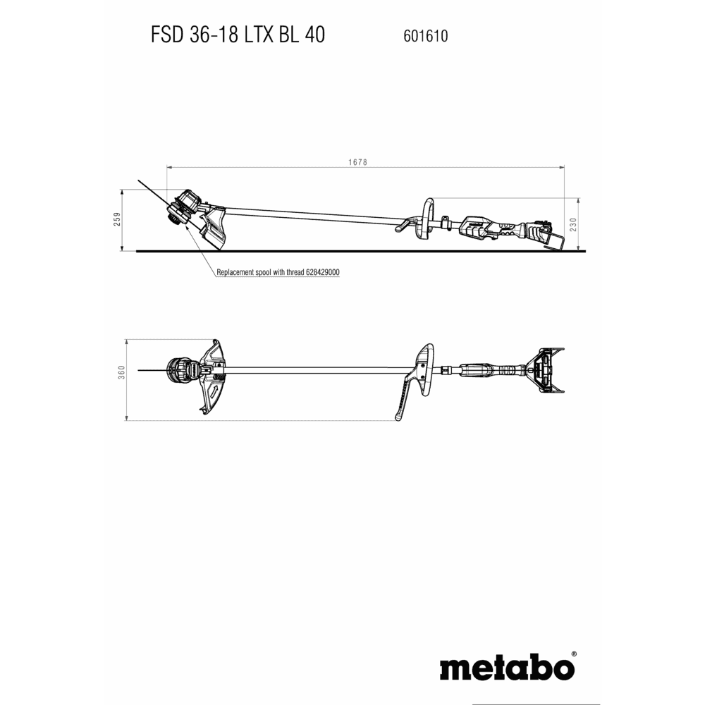 FSD 36-18 LTX BL 40 (601610850) Débroussailleuse sans fil 9