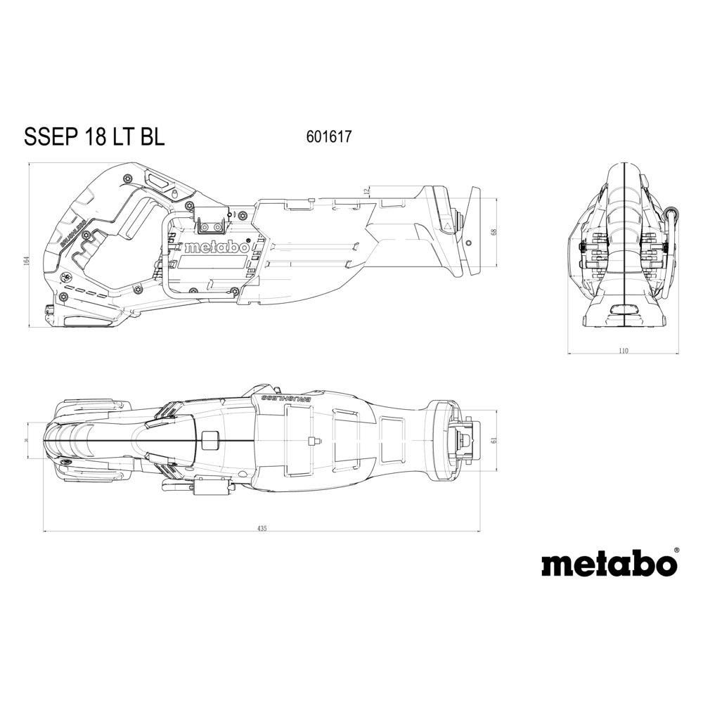 SSEP 18 LT BL (601617840) Sega diritta a batteria 6