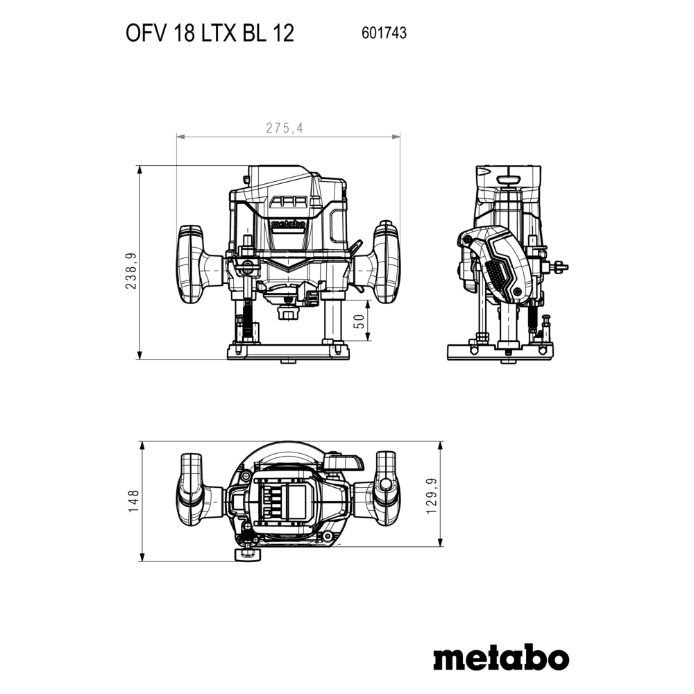 OFV 18 LTX BL 12 (601743660) Cordless router 5
