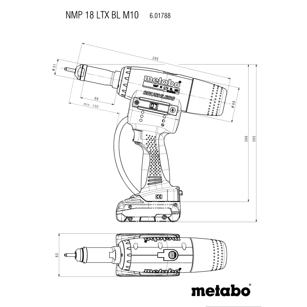 NMP 18 LTX BL M10 (601788840) Riveteuse à inserts sans fil 7