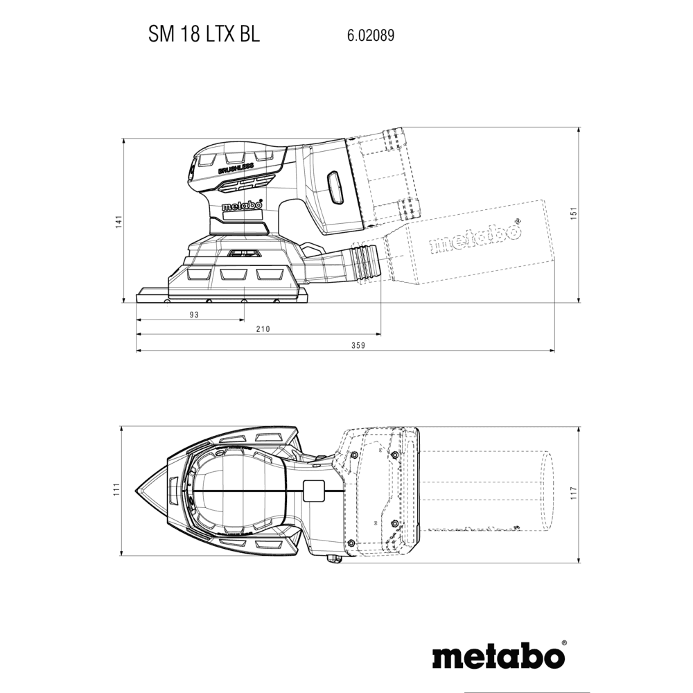 SM 18 LTX BL  (602089840) Ponceuse multifonctions sans fil 10