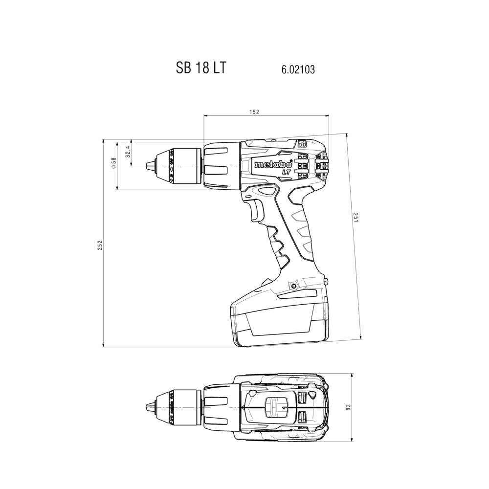SB 18 LT (602103840) Cordless combi drill 3