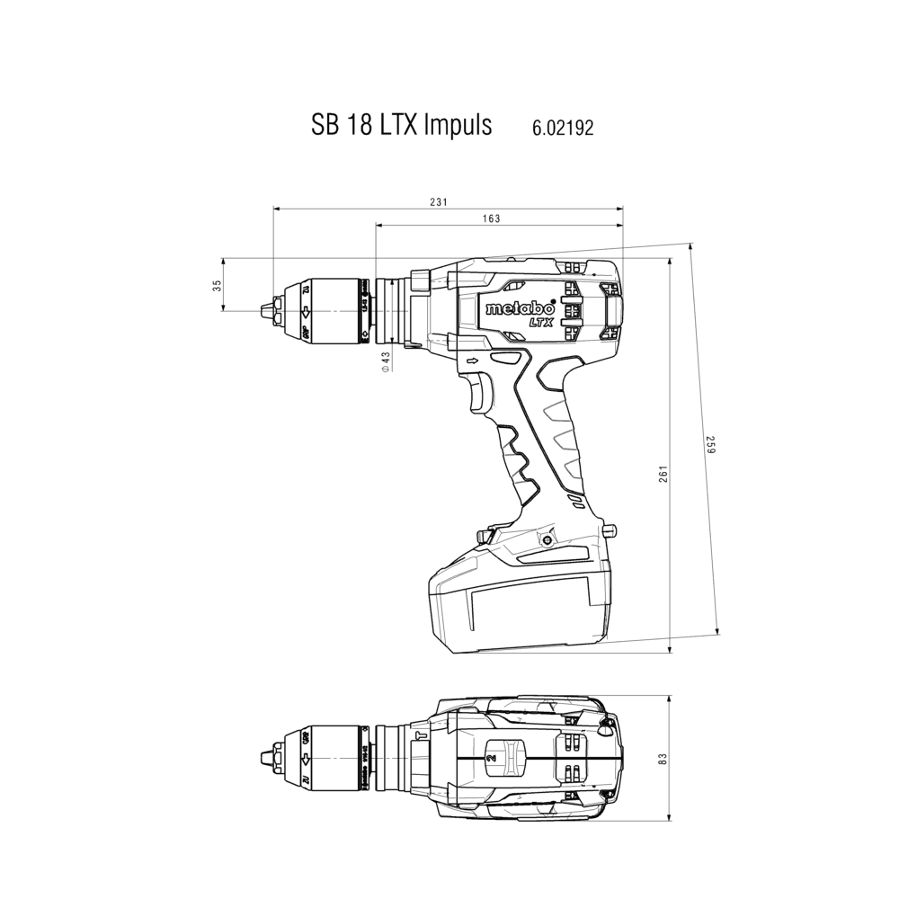 SB 18 LTX Impuls (602192840) Cordless combi drill 2
