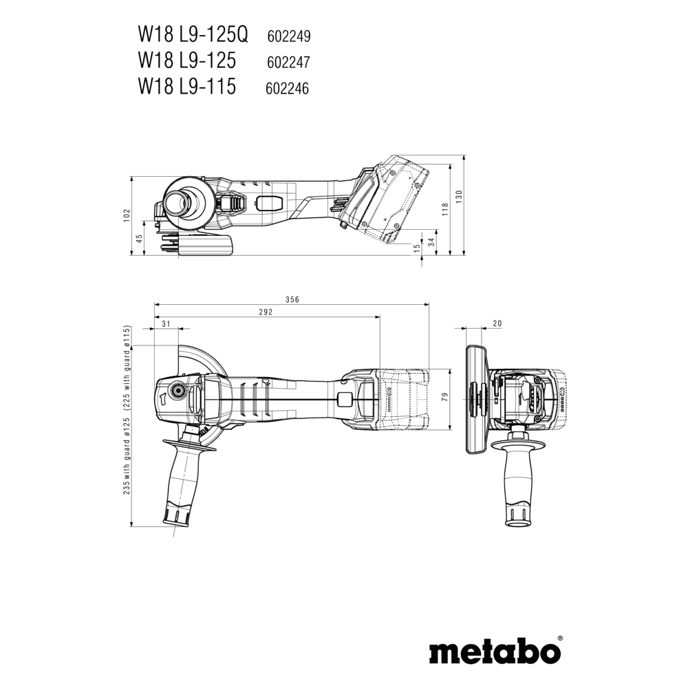 W 18 L 9-115 (602246840) Cordless angle grinder 9