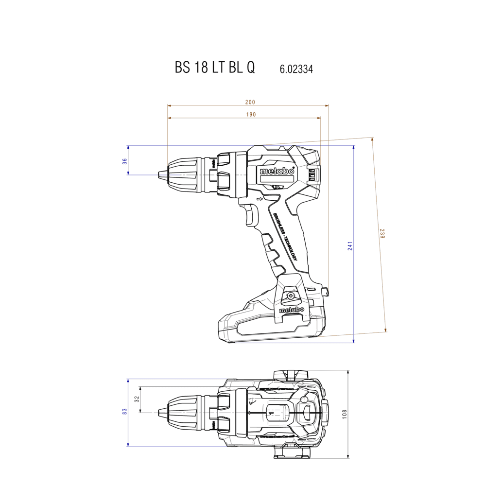BS 18 LT BL Q (602334840) Perceuse-visseuse sans fil 6