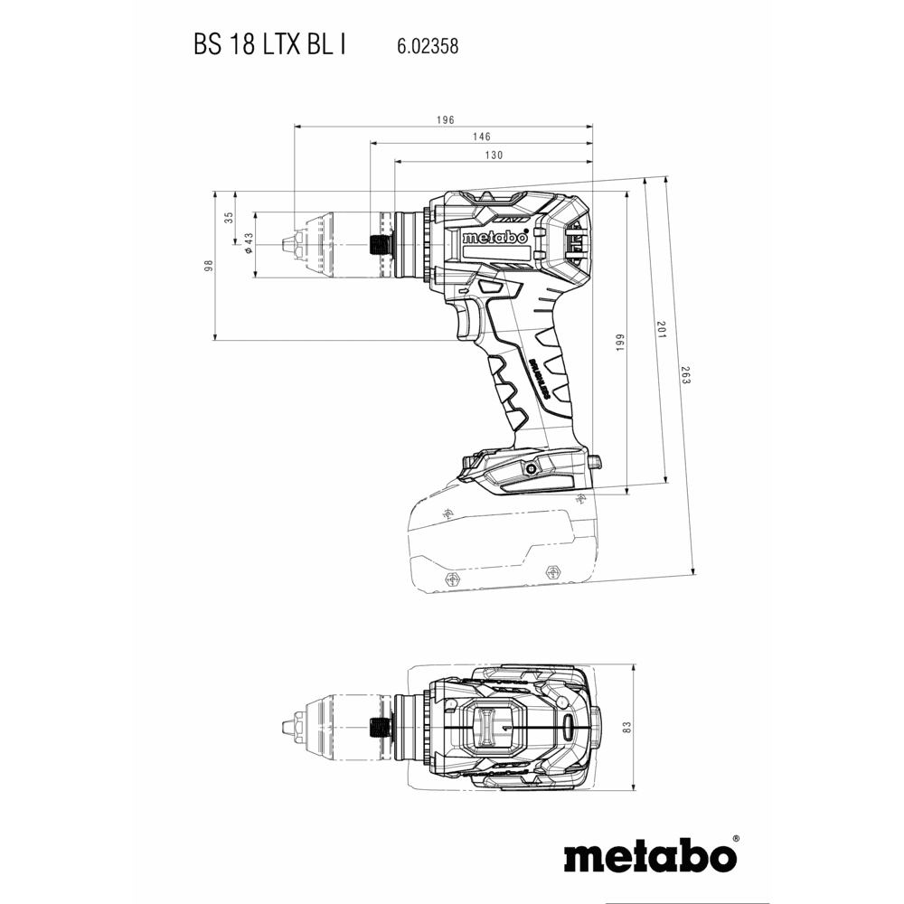 BS 18 LTX BL I (602358840) accu-boorschroefmachine 4