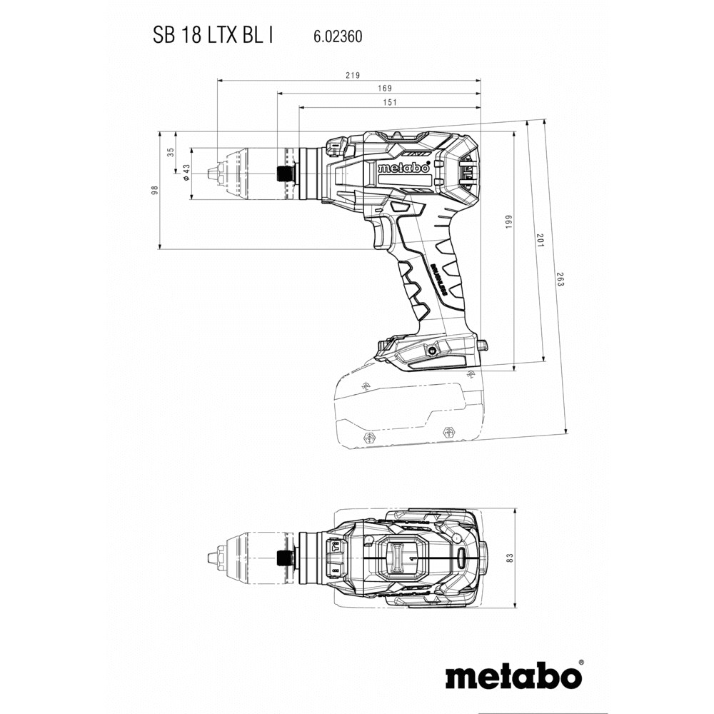 SB 18 LTX BL I (602360840) Cordless combi drill 7