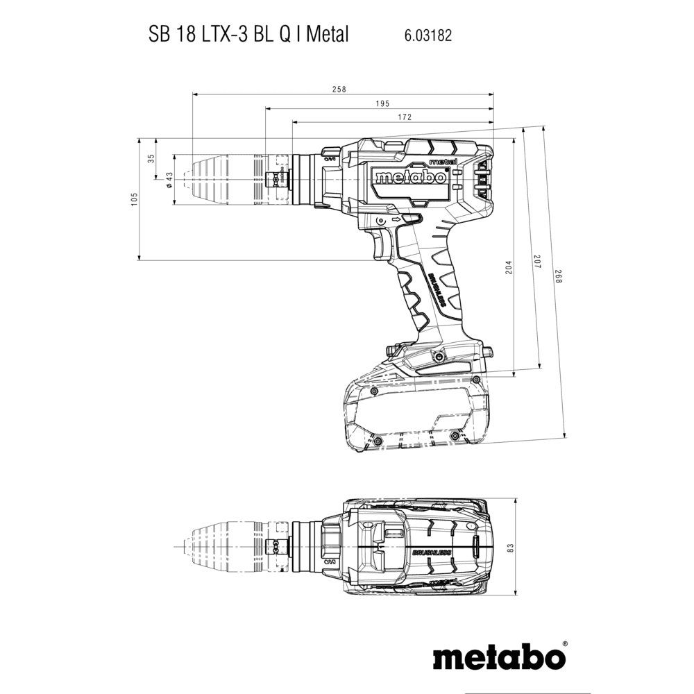 SB 18 LTX-3 BL Q I Metal (603182840) Cordless combi drill 5