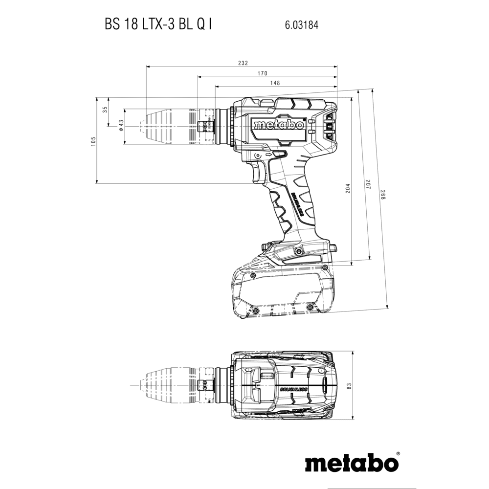 BS 18 LTX-3 BL Q I  (603184840) Perceuse-visseuse sans fil 3