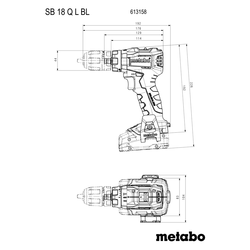 SB 18 L BL Q (613158500) Cordless combi drill 8