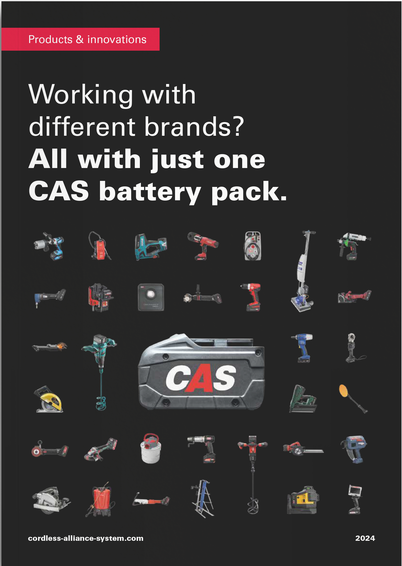 Craftsman works metal cordless with a tool with CAS battery